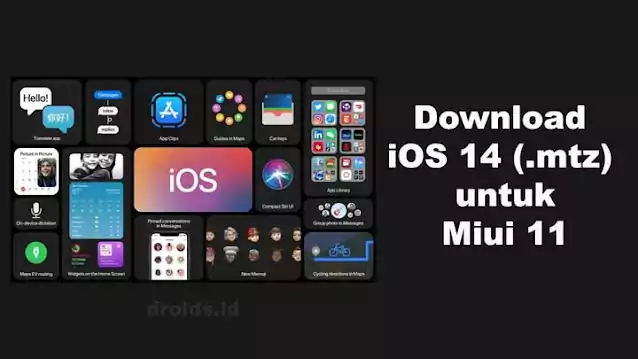 Download Tema iOS 14 MIUI 11(.MTZ)