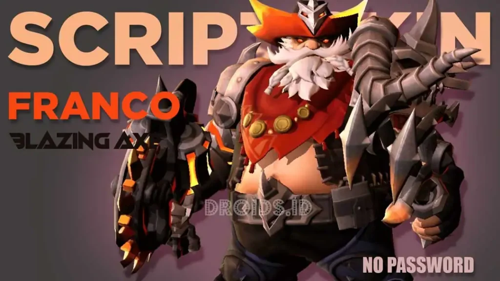 script skin franco blazing axe