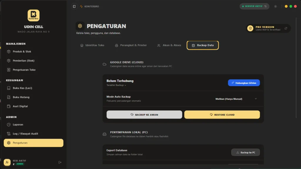 KonterBro: Aplikasi Konter Brilink & Servis